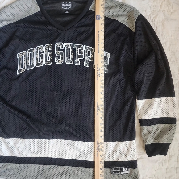 🔥Rare Misprint Dogg Supply by Snoop Dogg Jersey - Upside Down 93- Black/Gray 🔥 - Picture 7 of 16